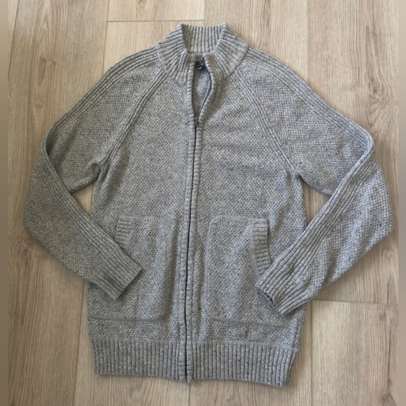 Marc Anthony Zip Up Sweater in Gray - Picture 1 of 7